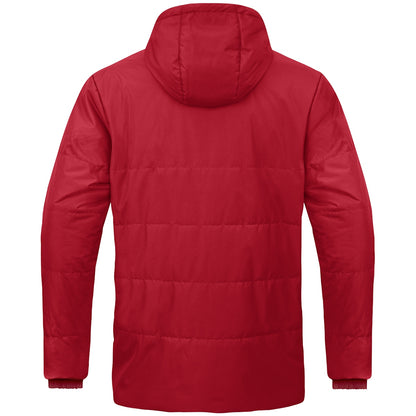 JAKO Coachjacke One mit Kapuze – Rot (hinten)