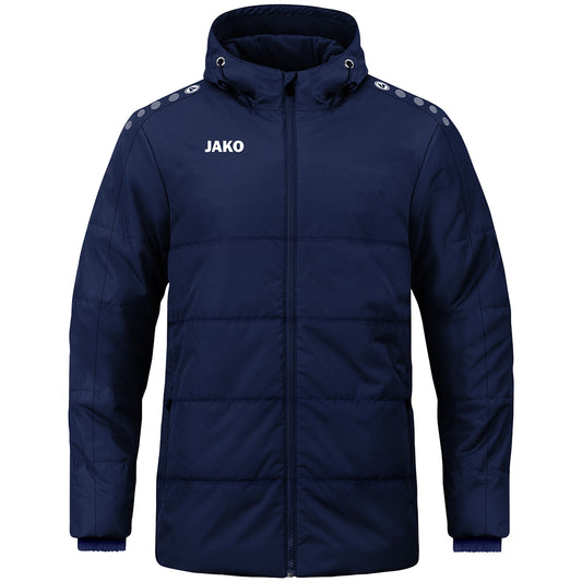 JAKO Coachjacke One mit Kapuze – Blau (900) (vorne)