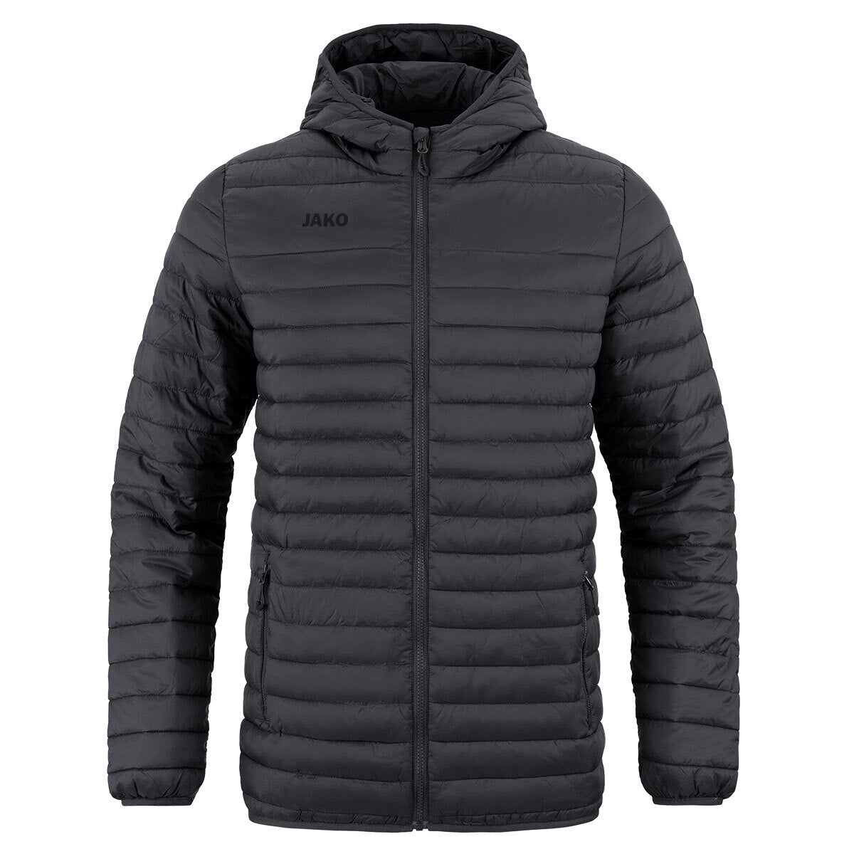 JAKO Steppjacke – Schwarz (vorne)