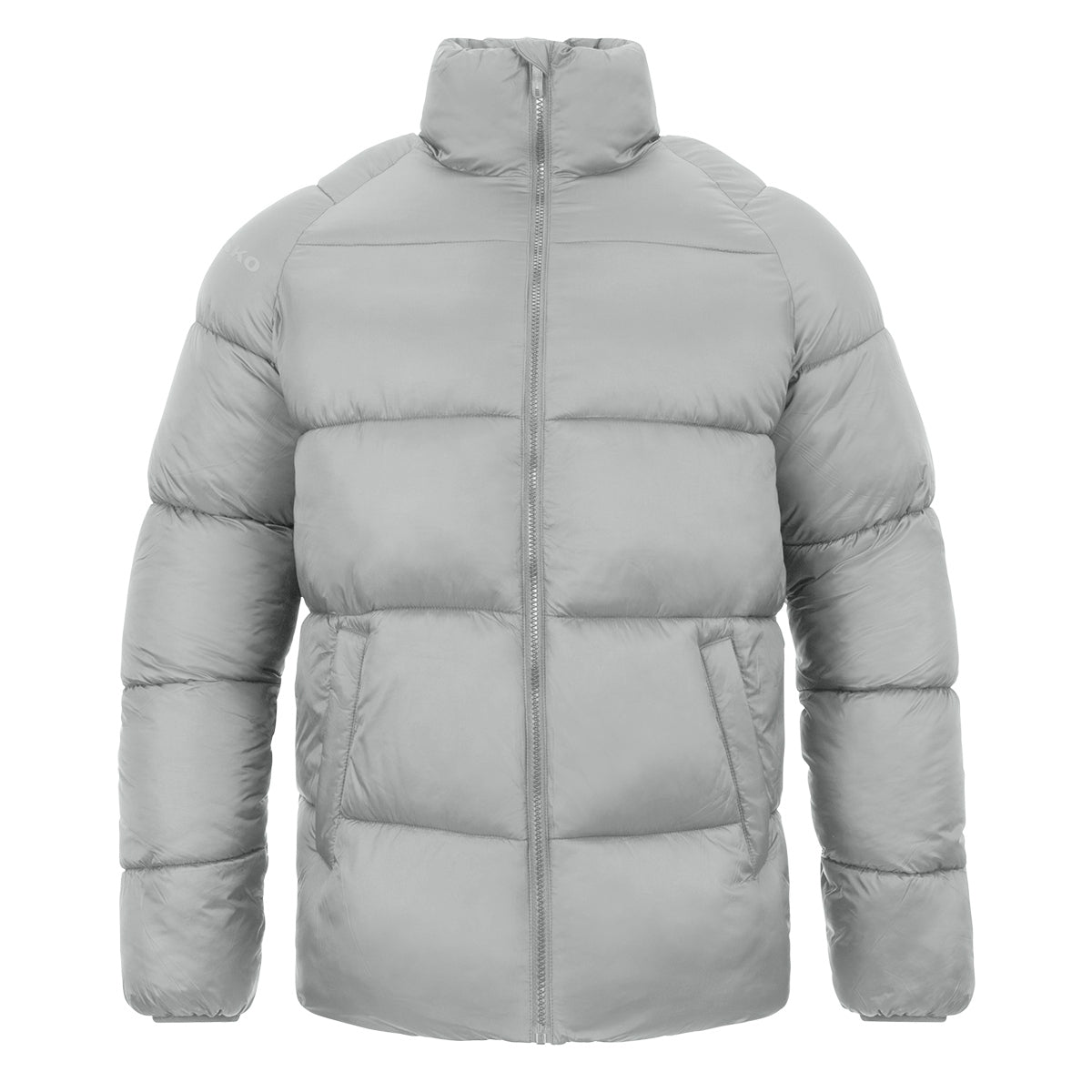 JAKO Jacke Puffy – Grau (vorne)
