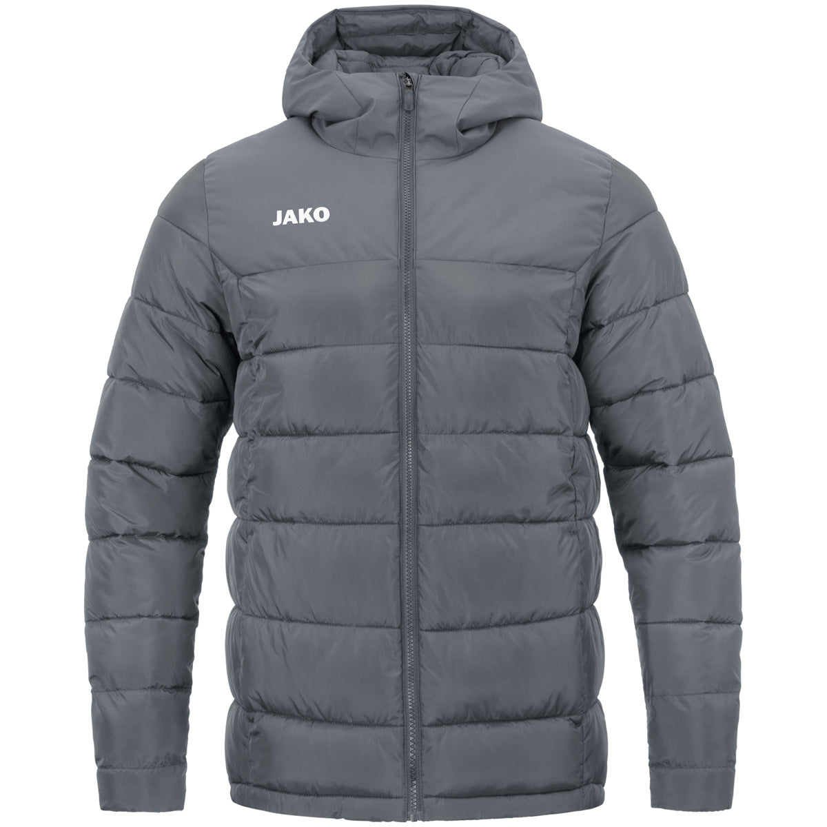 JAKO Stadionjacke – Grau (vorne)