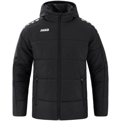 JAKO Steppjacke One – Schwarz (vorne)