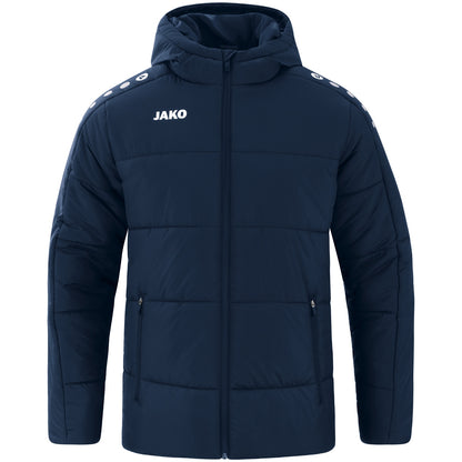 JAKO Steppjacke One – Blau (vorne)