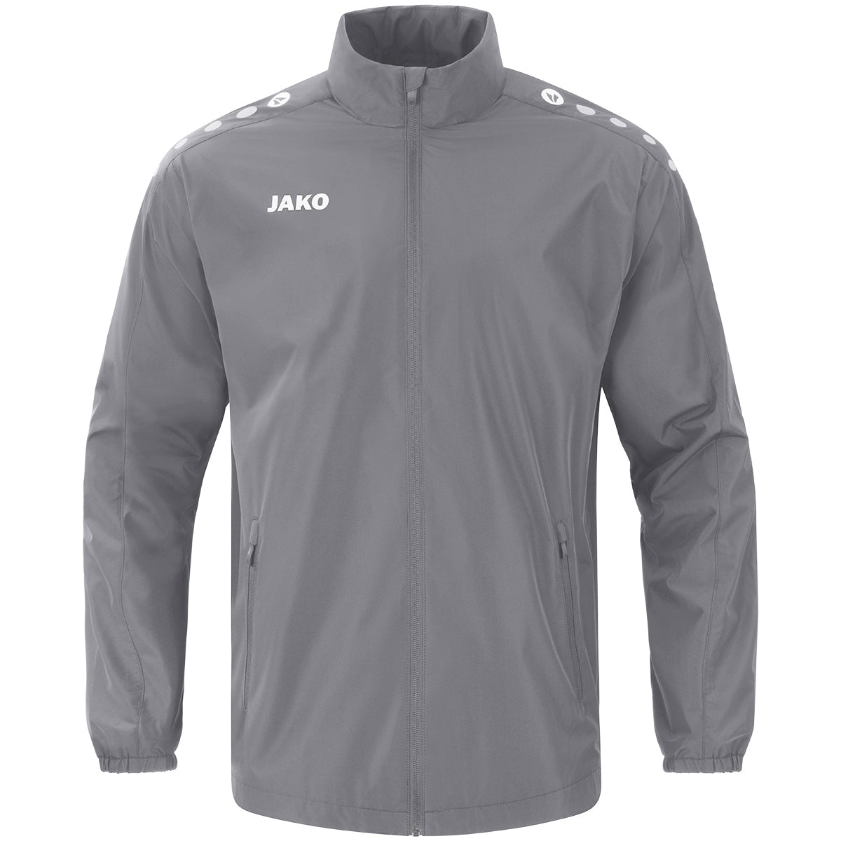 JAKO Allwetterjacke One – Grau (vorne)