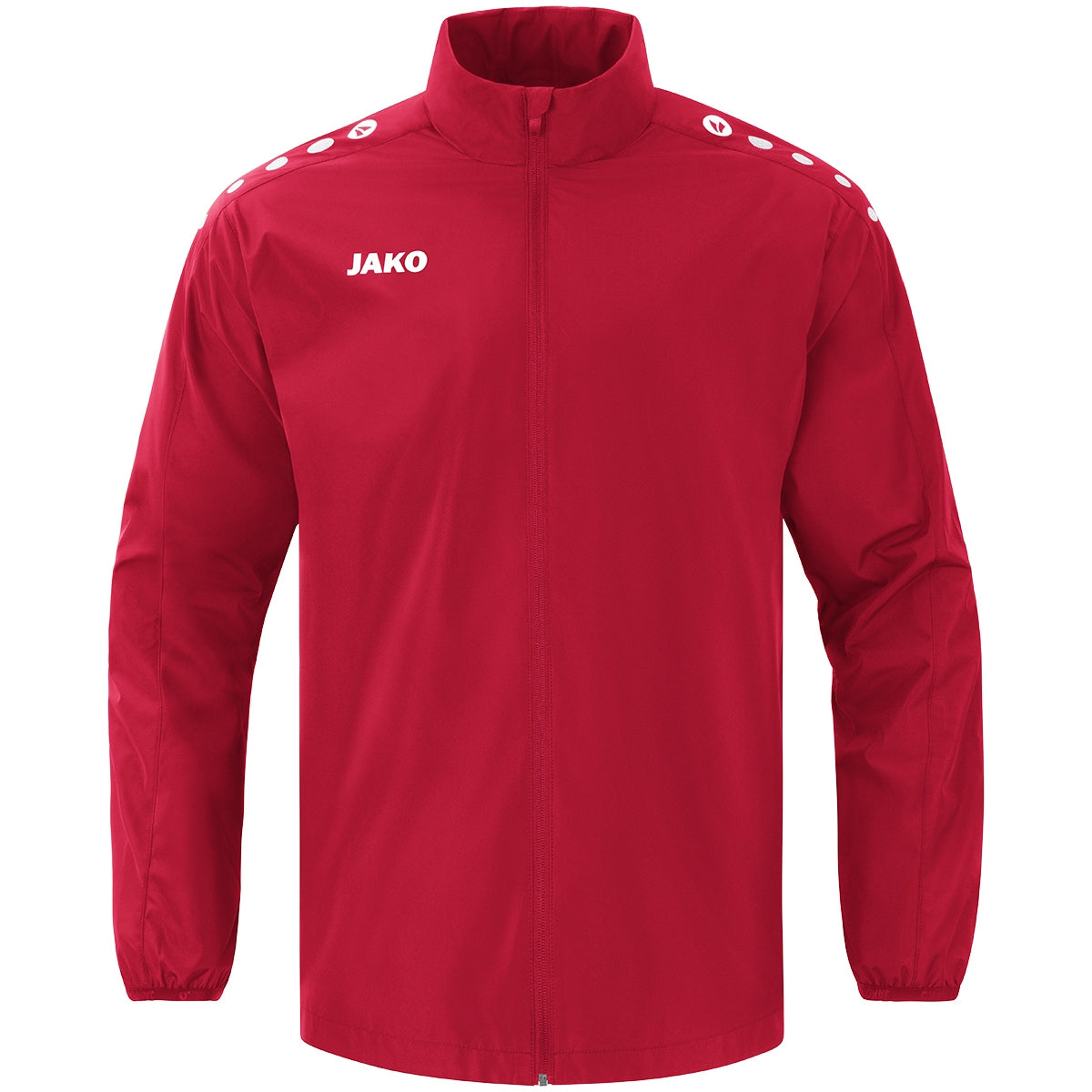 JAKO Allwetterjacke Light One – Rot (vorne)