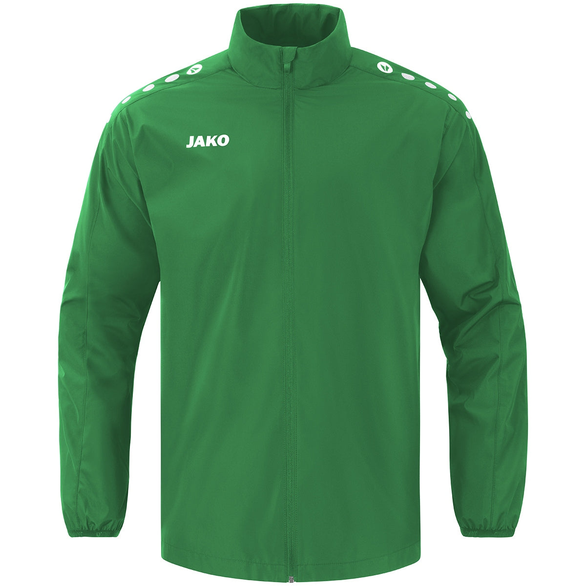 JAKO Allwetterjacke Light One – Grün (vorne)