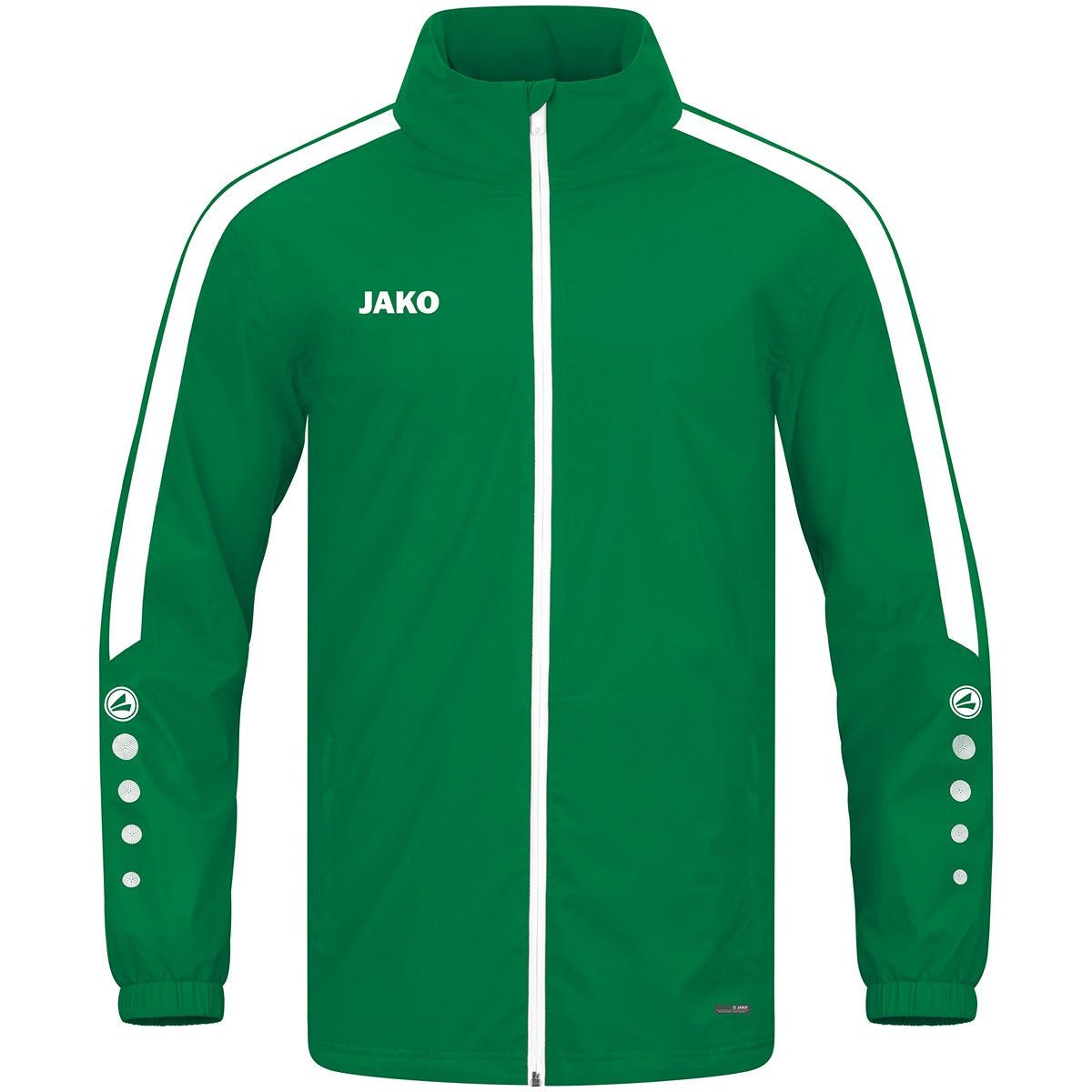 JAKO Allwetterjacke Power – Grün (vorne)