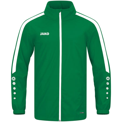 JAKO Allwetterjacke Power – Grün (vorne)