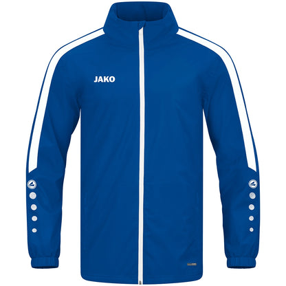 JAKO Allwetterjacke Power – Blau (400) (vorne)