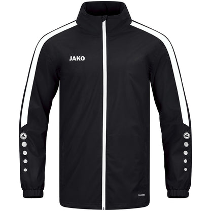 JAKO Allwetterjacke Power – Schwarz (vorne)