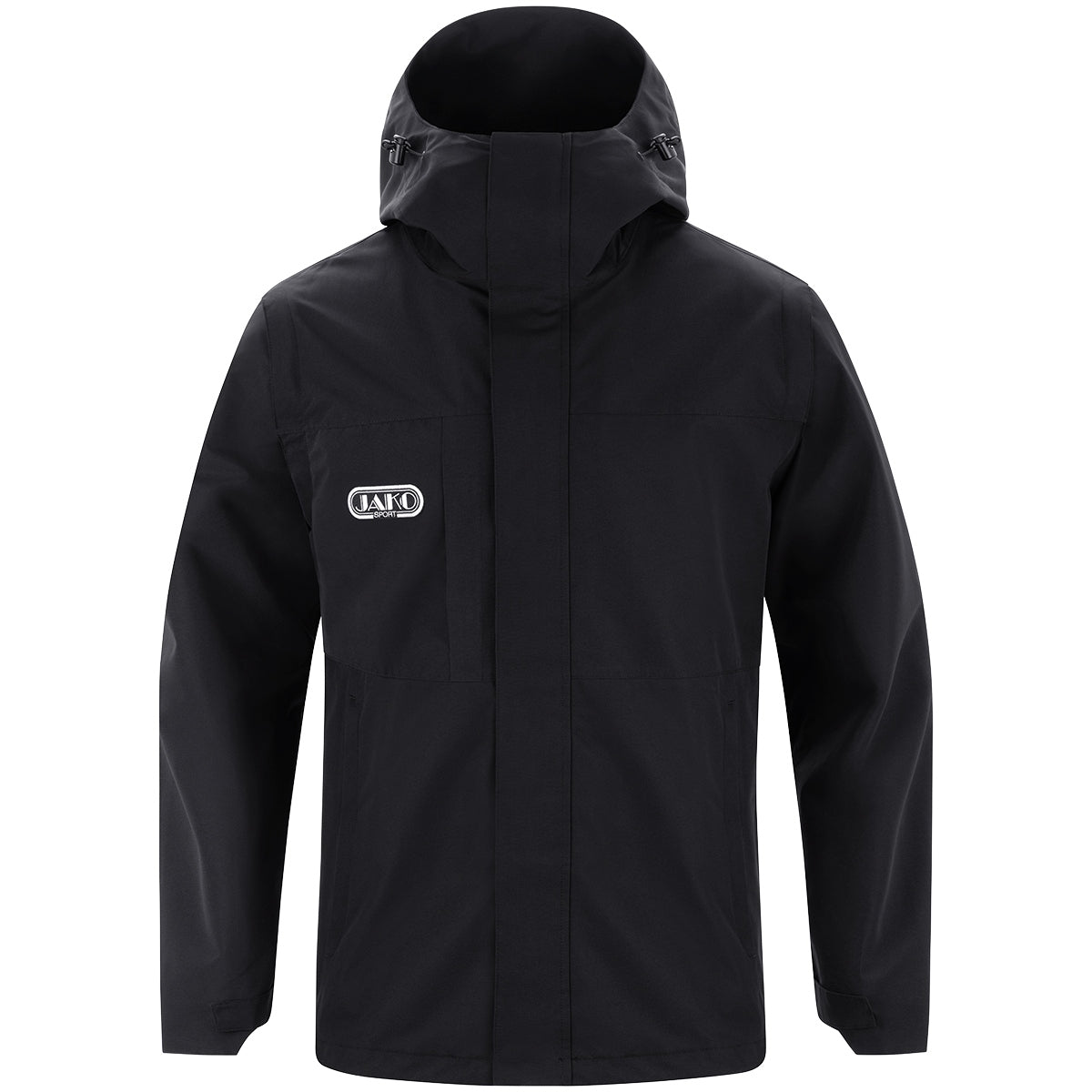 JAKO 2-in-1 Jacke Wardrobe – Schwarz (vorne)