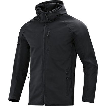 JAKO Softshelljacke Light – Schwarz (vorne)