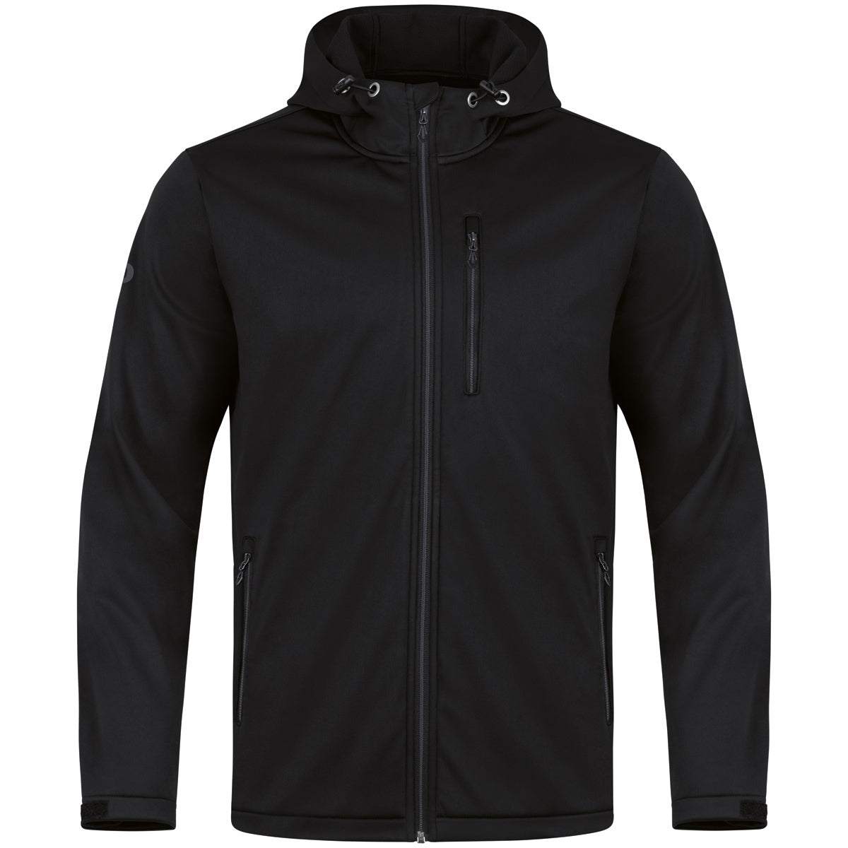 JAKO Softshelljacke Premium – Schwarz (vorne)