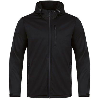 JAKO Softshelljacke Premium – Schwarz (vorne)