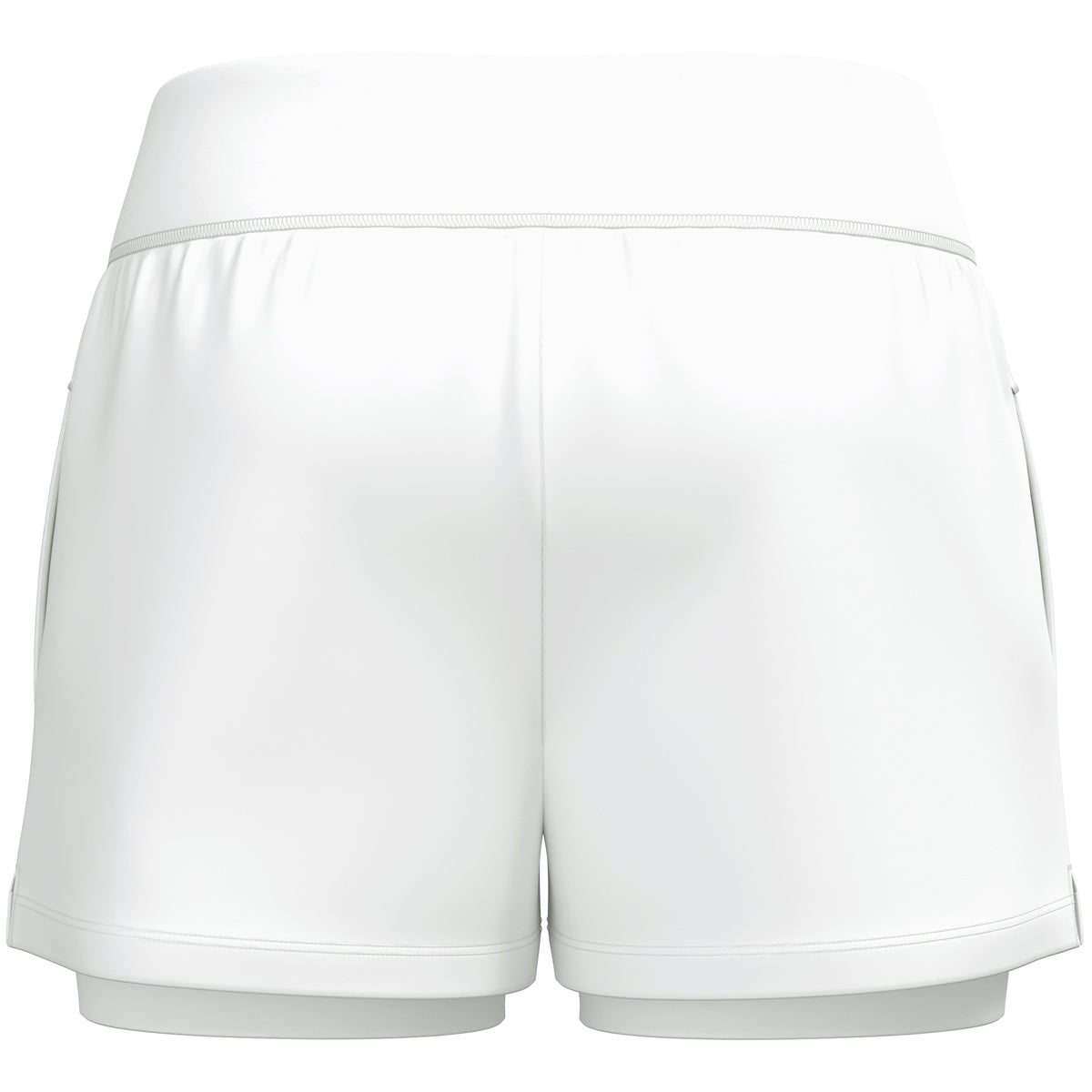 JAKO 2-in-1 Short One Damen – Weiß (hinten)