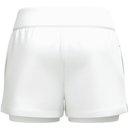 JAKO 2-in-1 Short One Damen – Weiß (hinten)