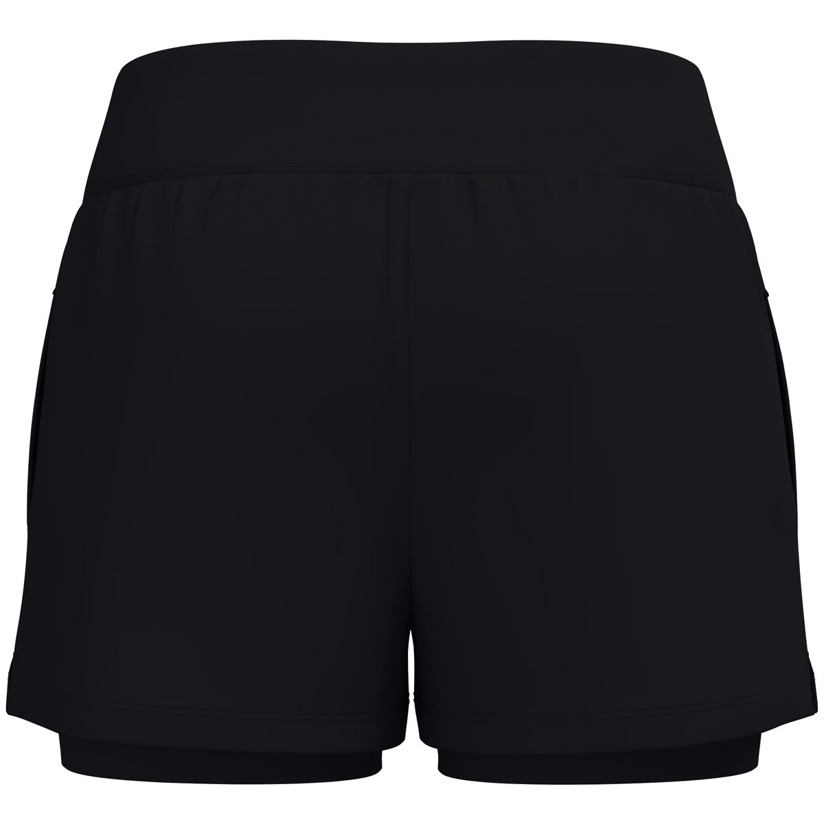JAKO 2-in-1 Short One Damen – Schwarz (hinten)