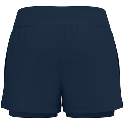 JAKO 2-in-1 Short One Damen – Blau (hinten)