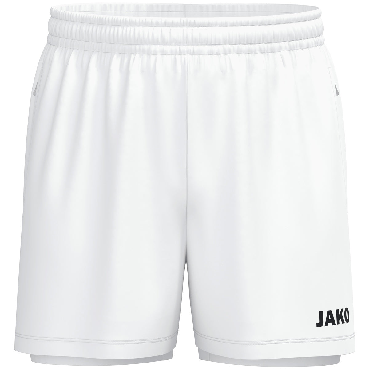 JAKO 2-in-1 Short One – Weiß (vorne)
