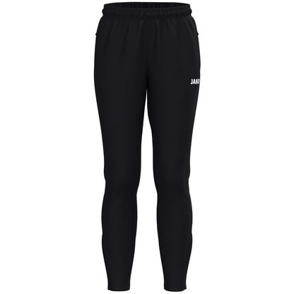 JAKO Trainingshose One Damen Kurzgrößen – Schwarz (vorne)
