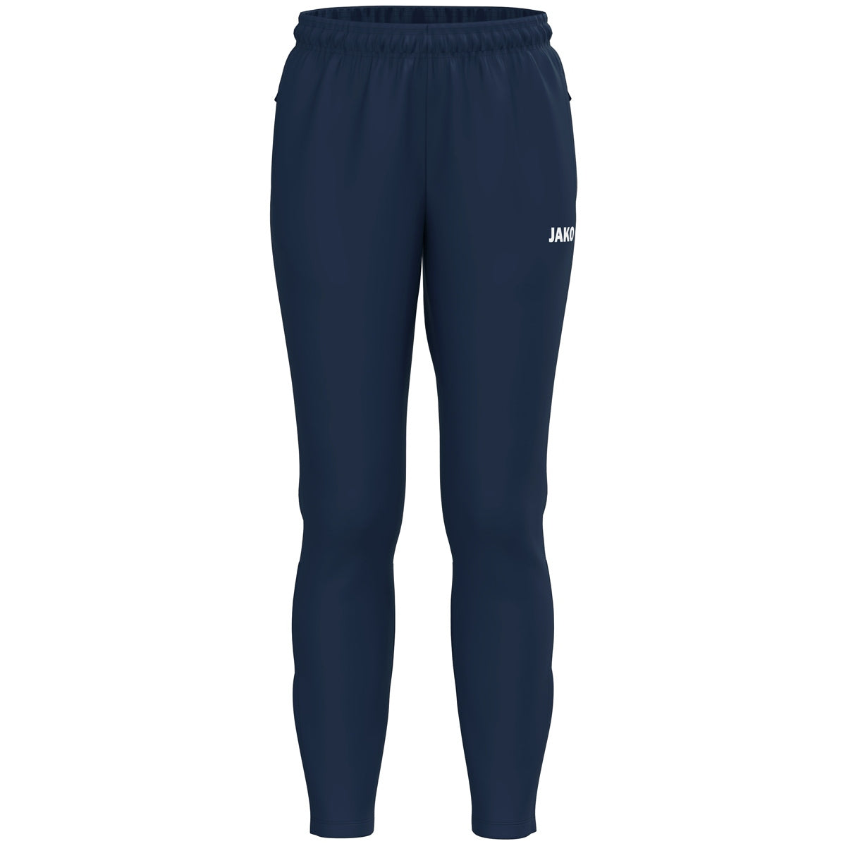 JAKO Trainingshose One Damen Kurzgrößen – Blau (vorne)