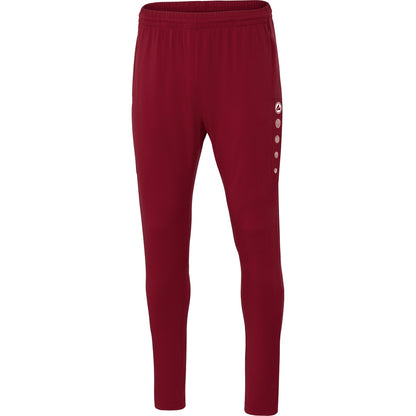 JAKO Trainingshose Premium – Rot (vorne)