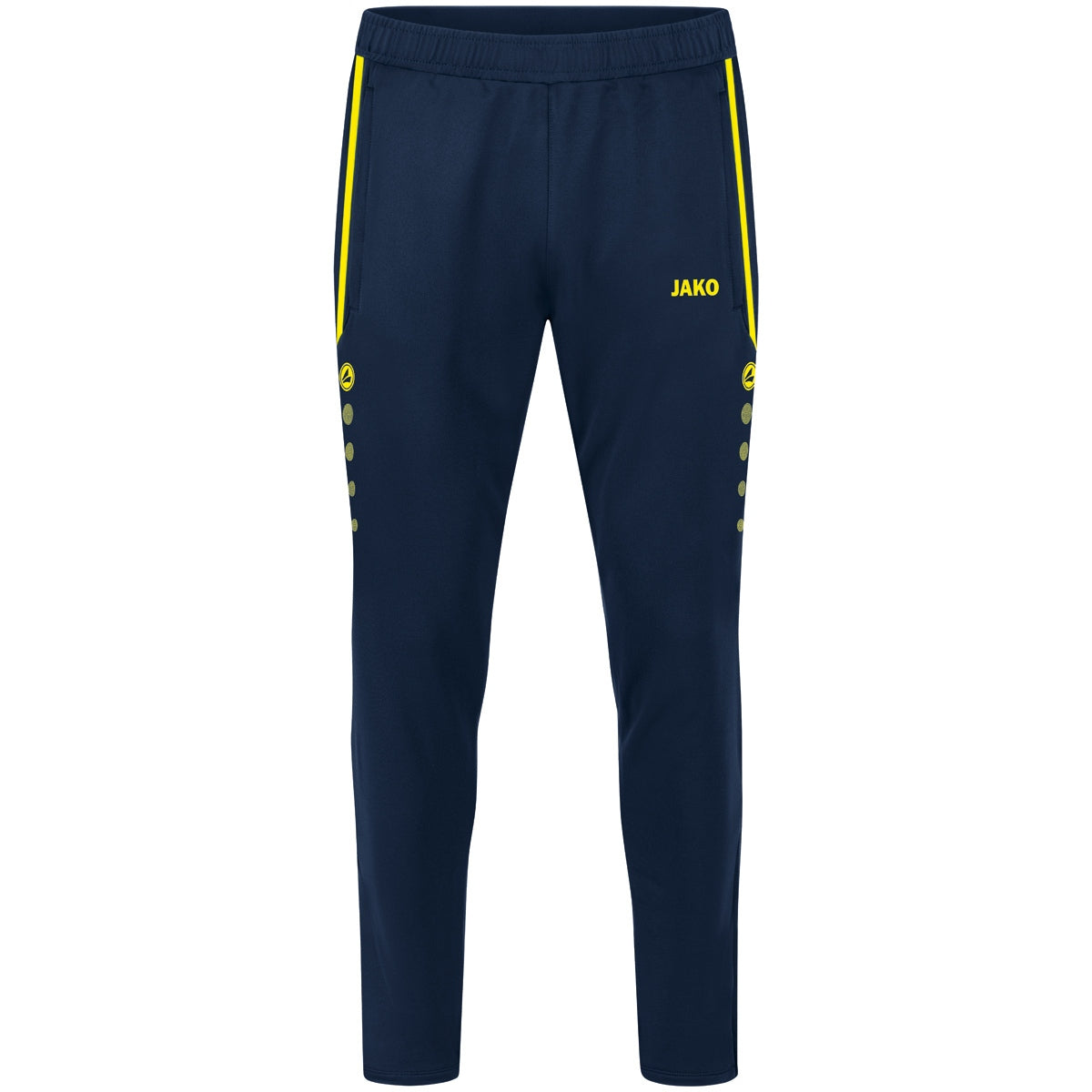 JAKO Trainingshose Allround – Blau (904) (vorne)