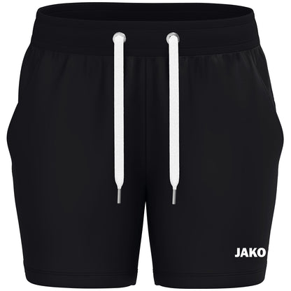JAKO Joggingshort One Cotton Damen – Schwarz (vorne)
