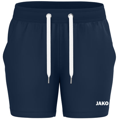 JAKO Joggingshort One Cotton Damen – Blau (vorne)