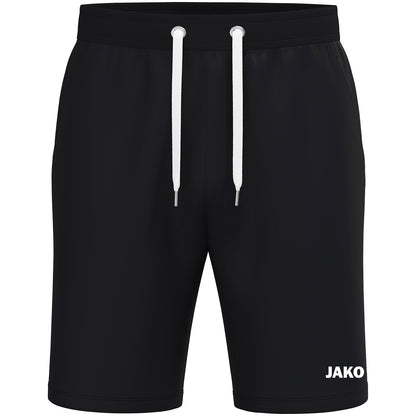 JAKO Joggingshort One Cotton – Schwarz (vorne)
