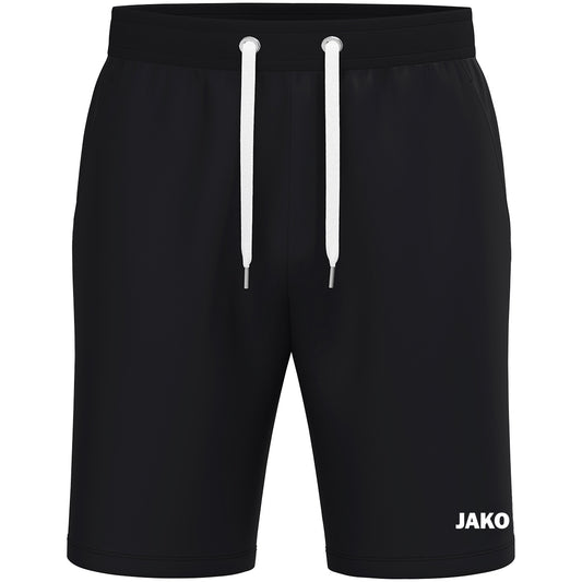 JAKO Joggingshort One Cotton – Schwarz (vorne)