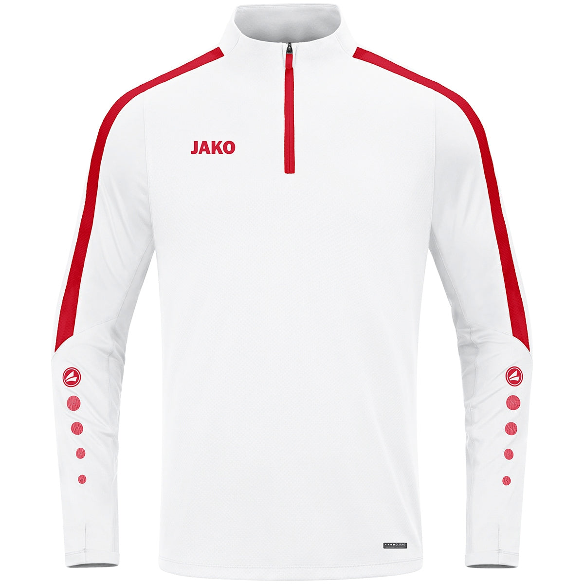 JAKO Ziptop Power – Weiß (004) (vorne)