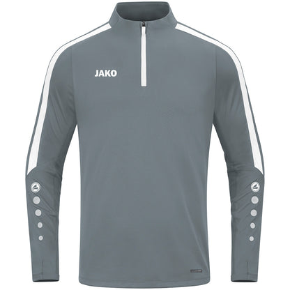 JAKO Ziptop Power – Grau (vorne)