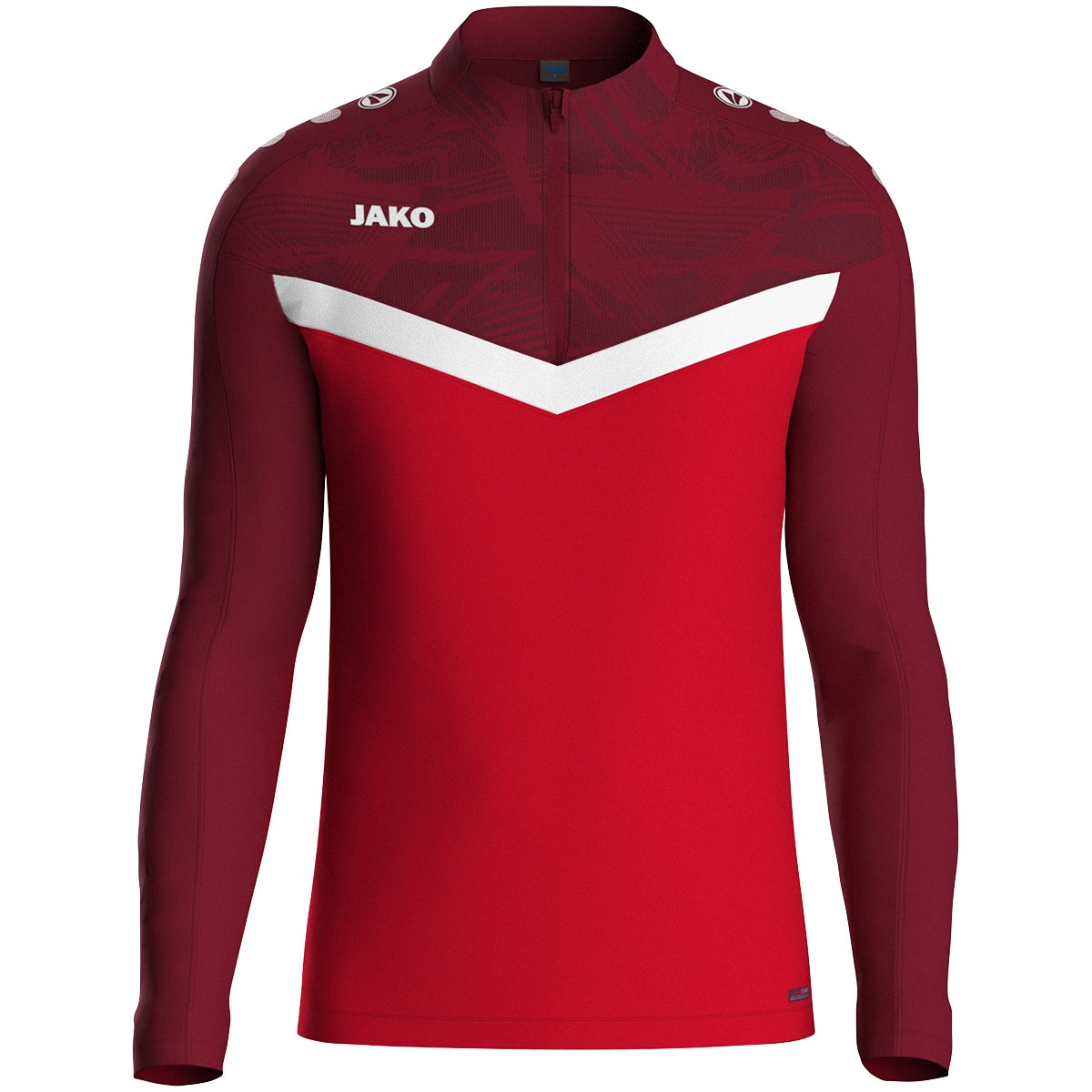 JAKO Ziptop Iconic – Rot (vorne)