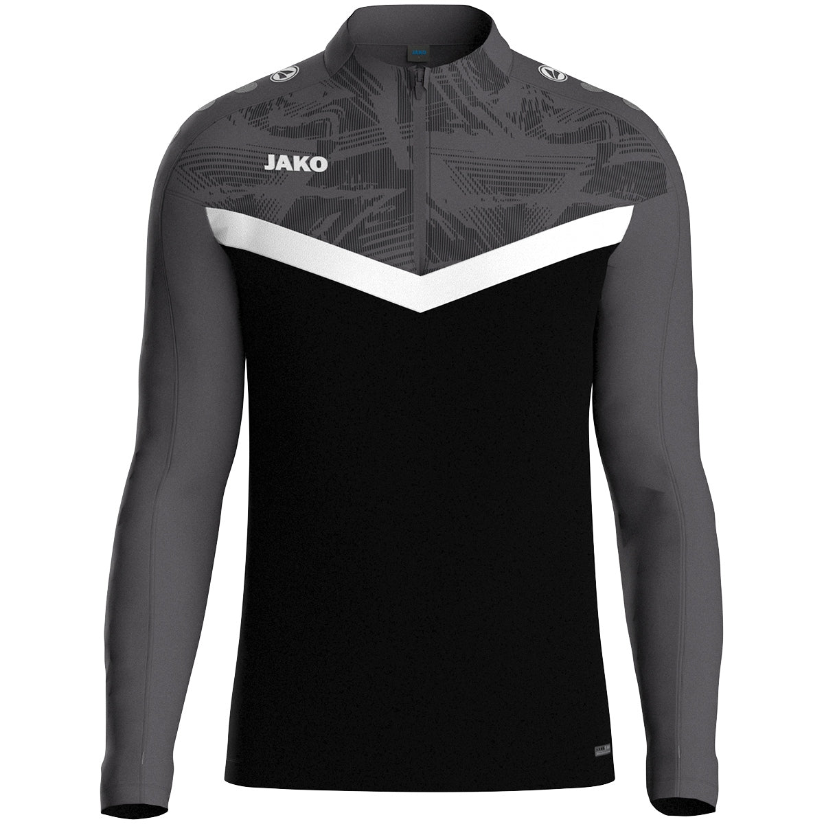 JAKO Ziptop Iconic – Schwarz (801) (vorne)
