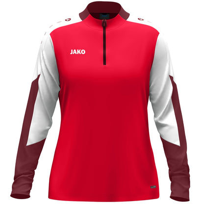 JAKO Ziptop Dynamic Damen – Rot (vorne)