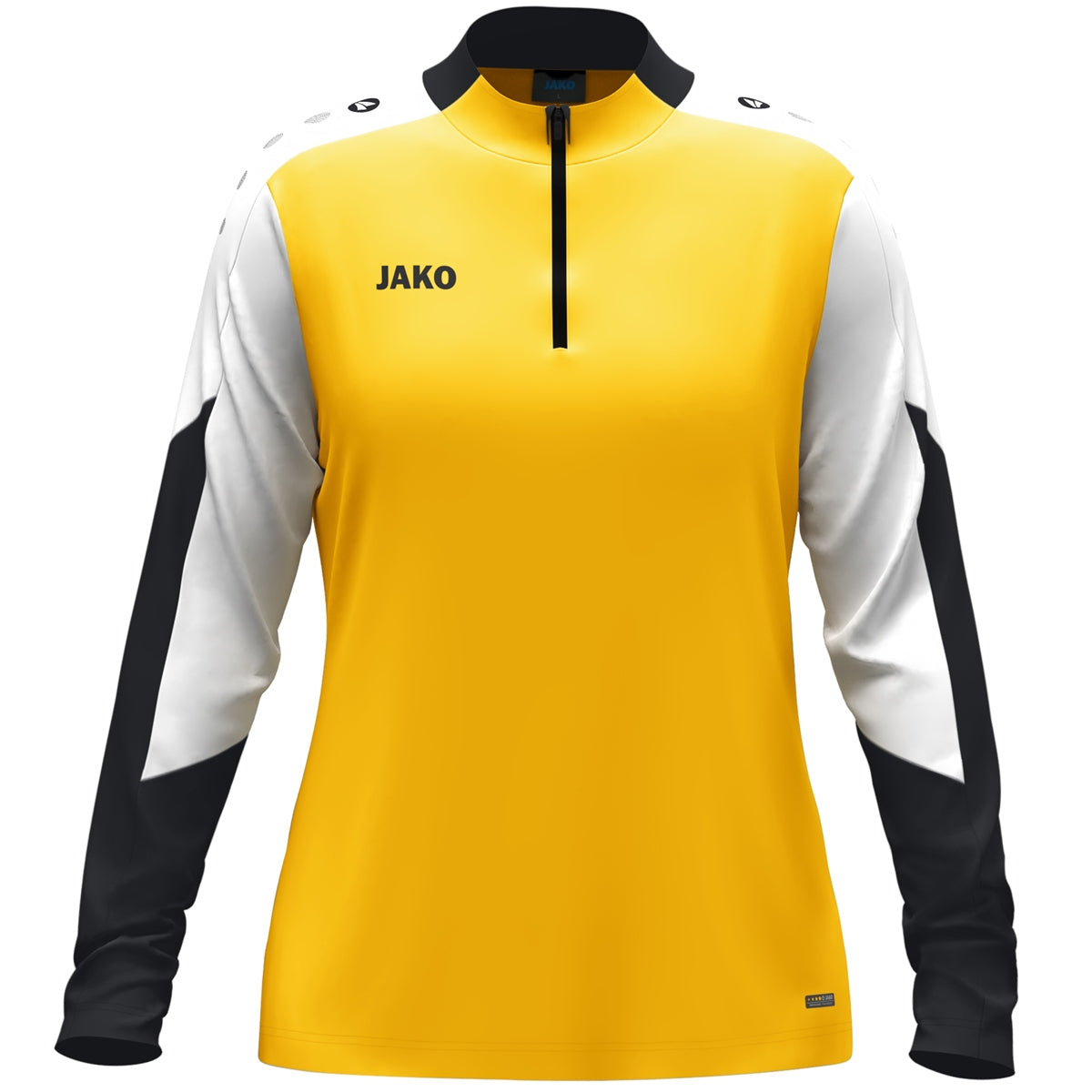 JAKO Ziptop Dynamic Damen – Gelb (vorne)