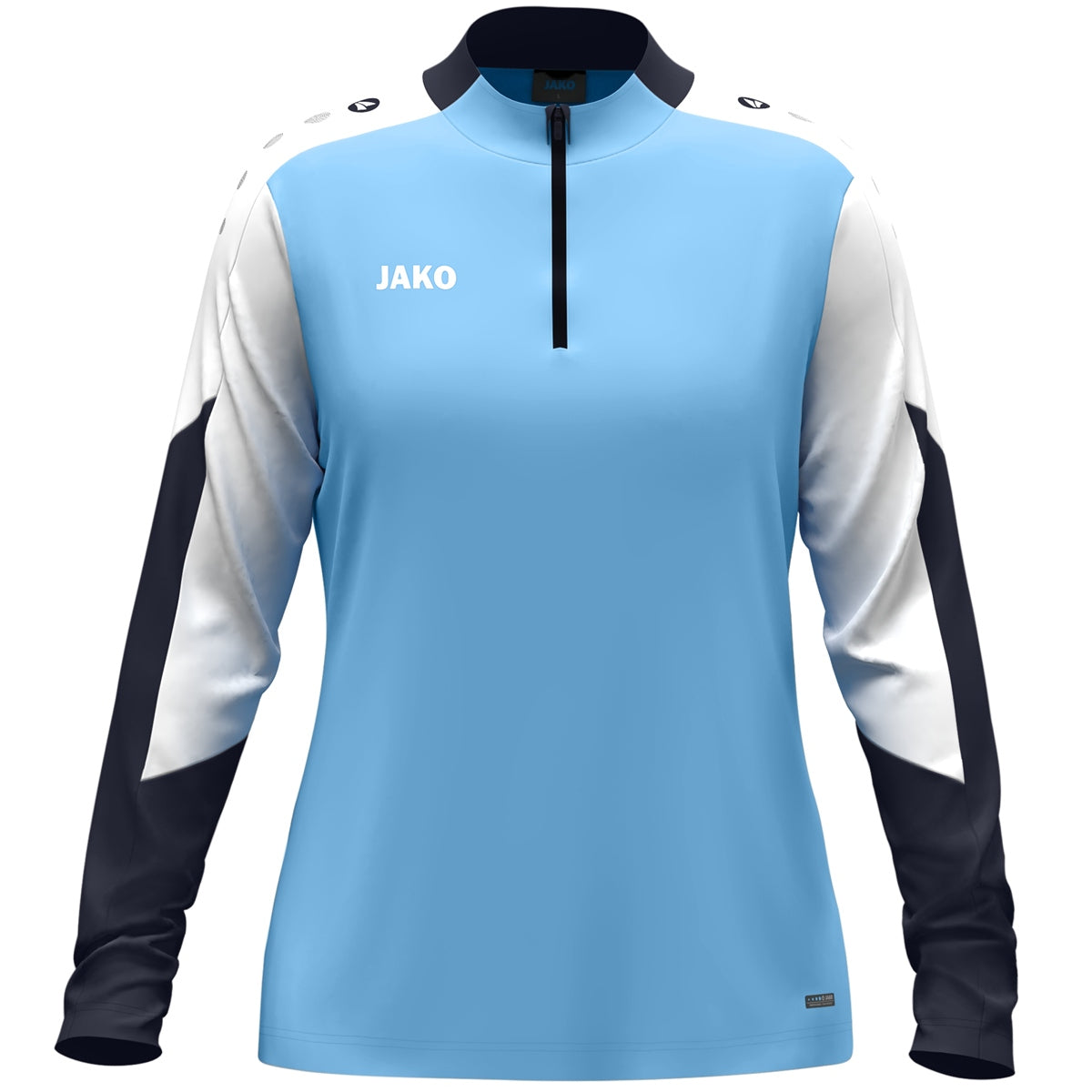 JAKO Ziptop Dynamic Damen – Blau (431) (vorne)