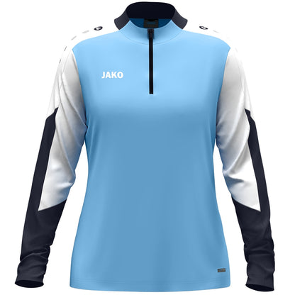 JAKO Ziptop Dynamic Damen – Blau (431) (vorne)