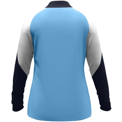 JAKO Ziptop Dynamic Damen – Blau (431) (hinten)