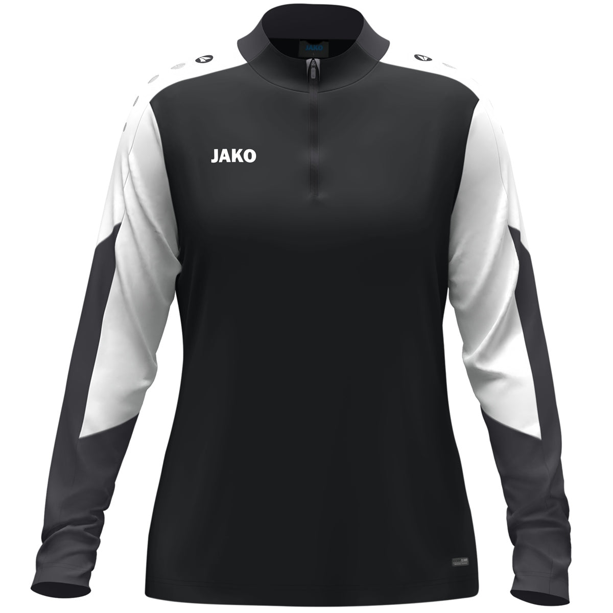 JAKO Ziptop Dynamic Damen – Schwarz (vorne)