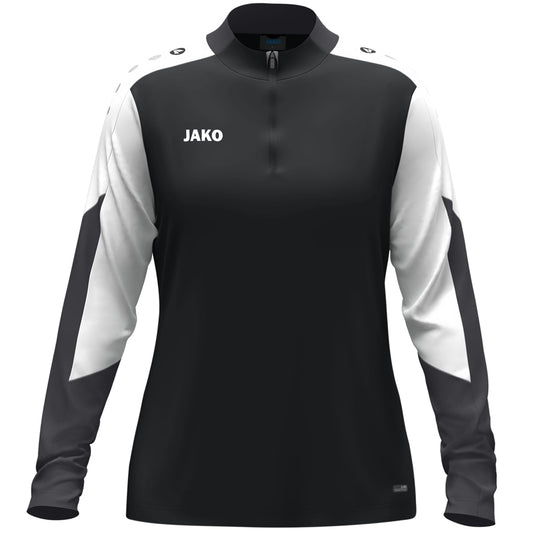 JAKO Ziptop Dynamic Damen – Schwarz (vorne)