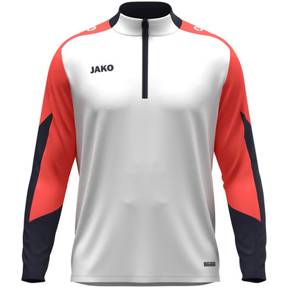 JAKO Ziptop Dynamic – Weiß (vorne)