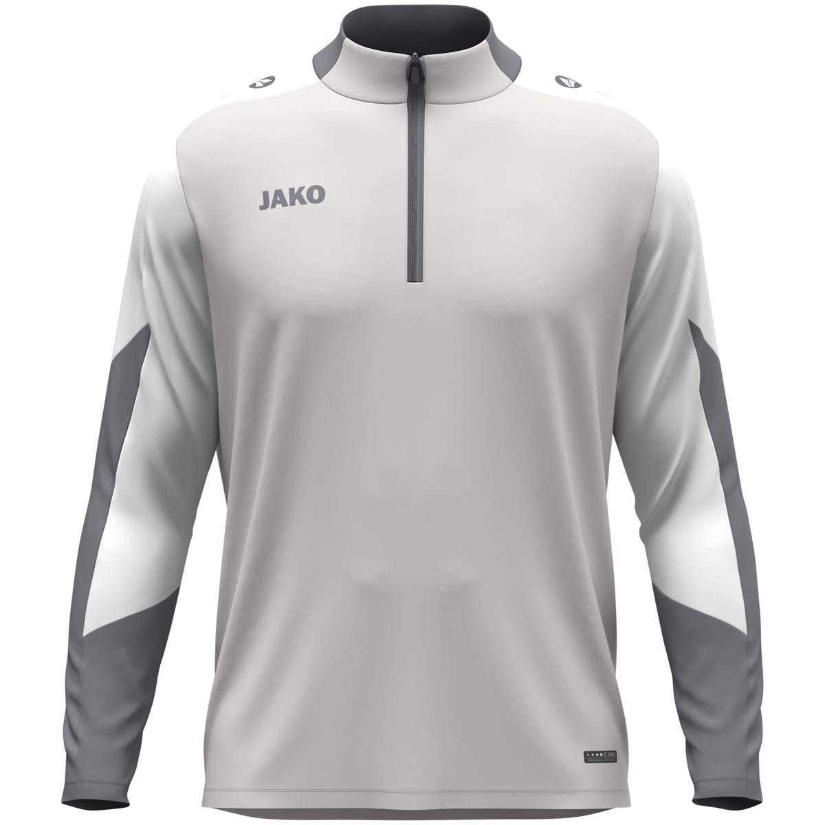 JAKO Ziptop Dynamic – Grau (vorne)