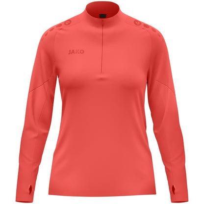 JAKO Ziptop Light Flow Damen – Orange (vorne)