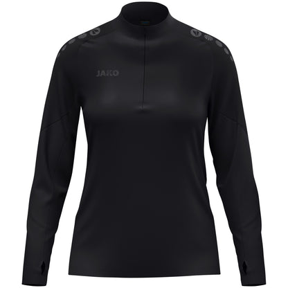 JAKO Ziptop Light Flow Damen – Schwarz (vorne)