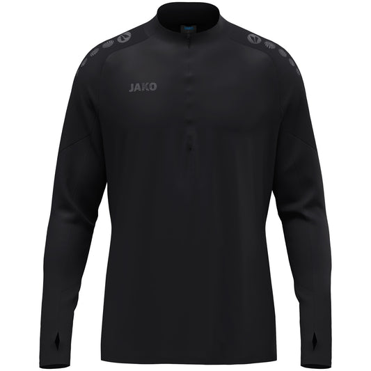 JAKO Ziptop Light Flow – Schwarz (vorne)
