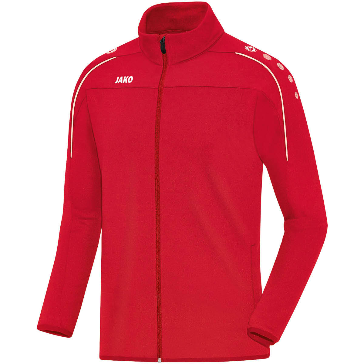 JAKO Trainingsjacke Classico – Rot (01) (vorne)
