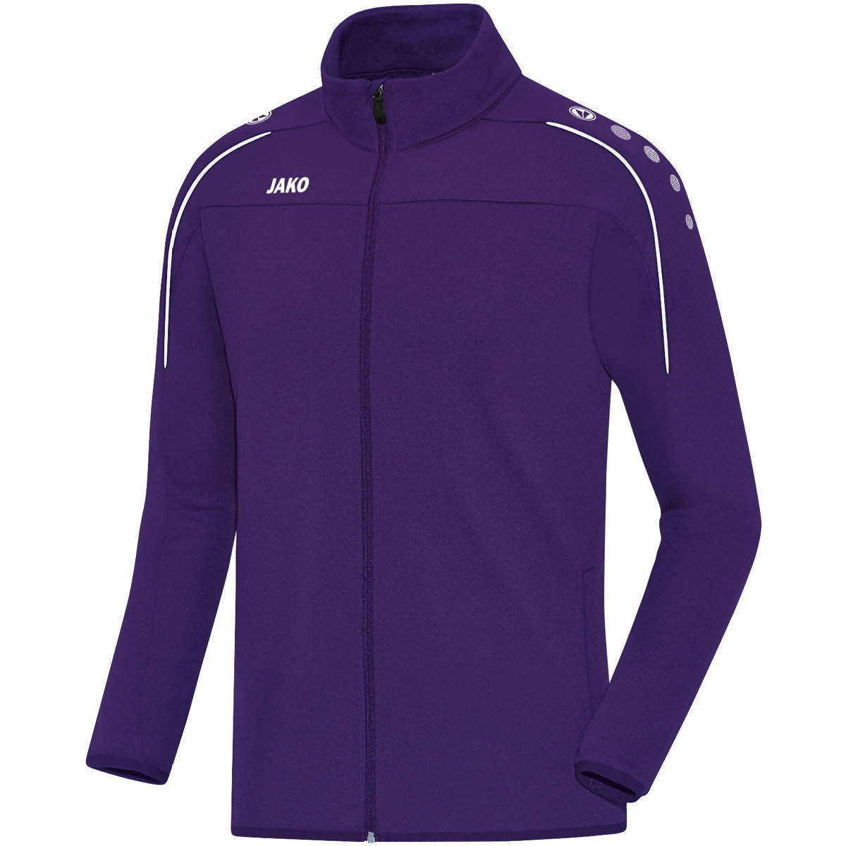 JAKO Trainingsjacke Classico – Lila (vorne)