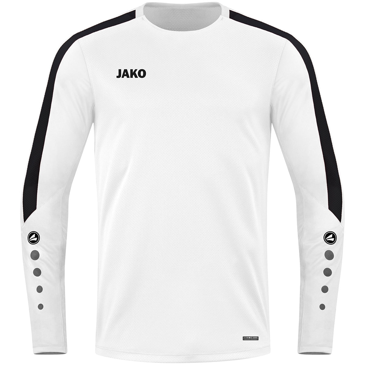 JAKO Sweat Power – Weiß (000) (vorne)